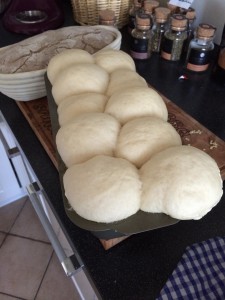 Weissbrot nach der Stückgare