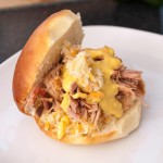 Redmountain BBQ Pulled Pork Brötchen fertig