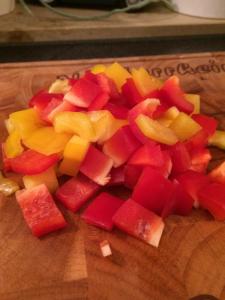 Paprika gewürfelt