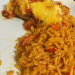 Enchilada mit Reis