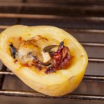 Grillkartoffel auf dem Grill
