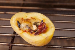 Grillkartoffel auf dem Grill