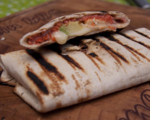 Wrap mit Räucherlachs