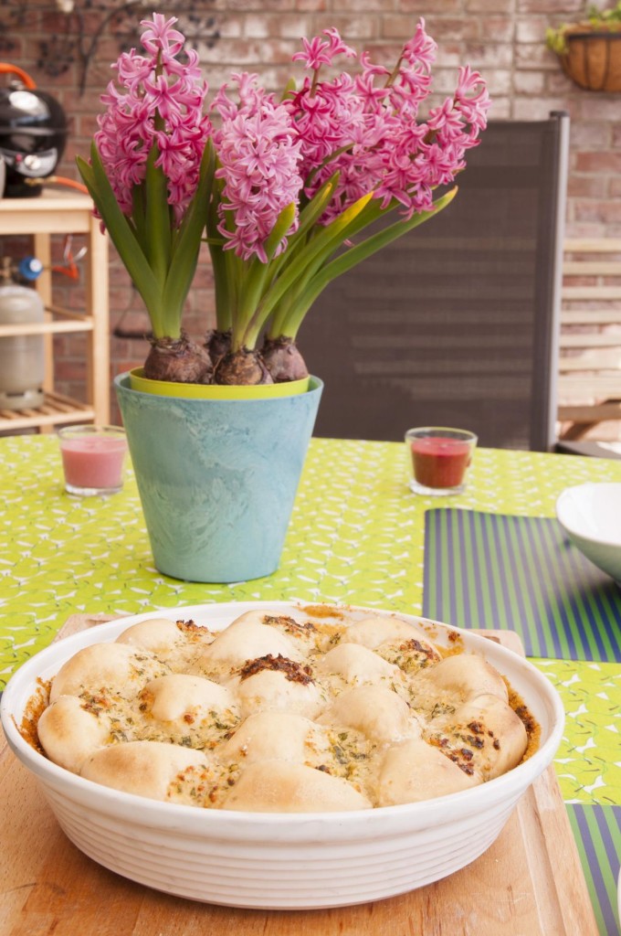 Tellerbild Knoblauch Brot
