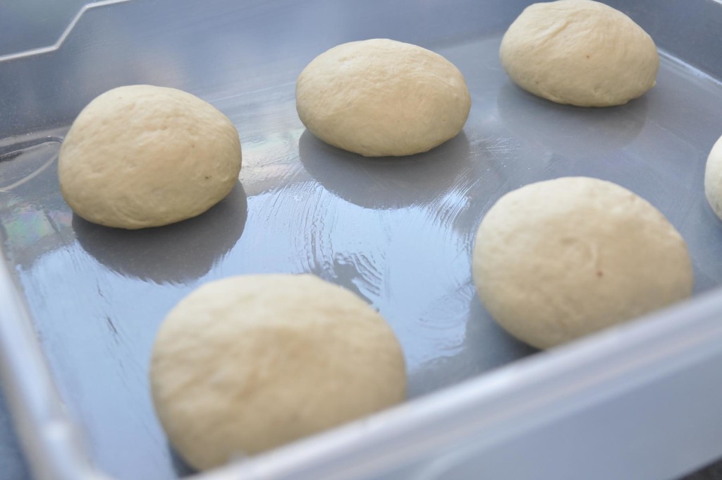 Pizzateig portioniert