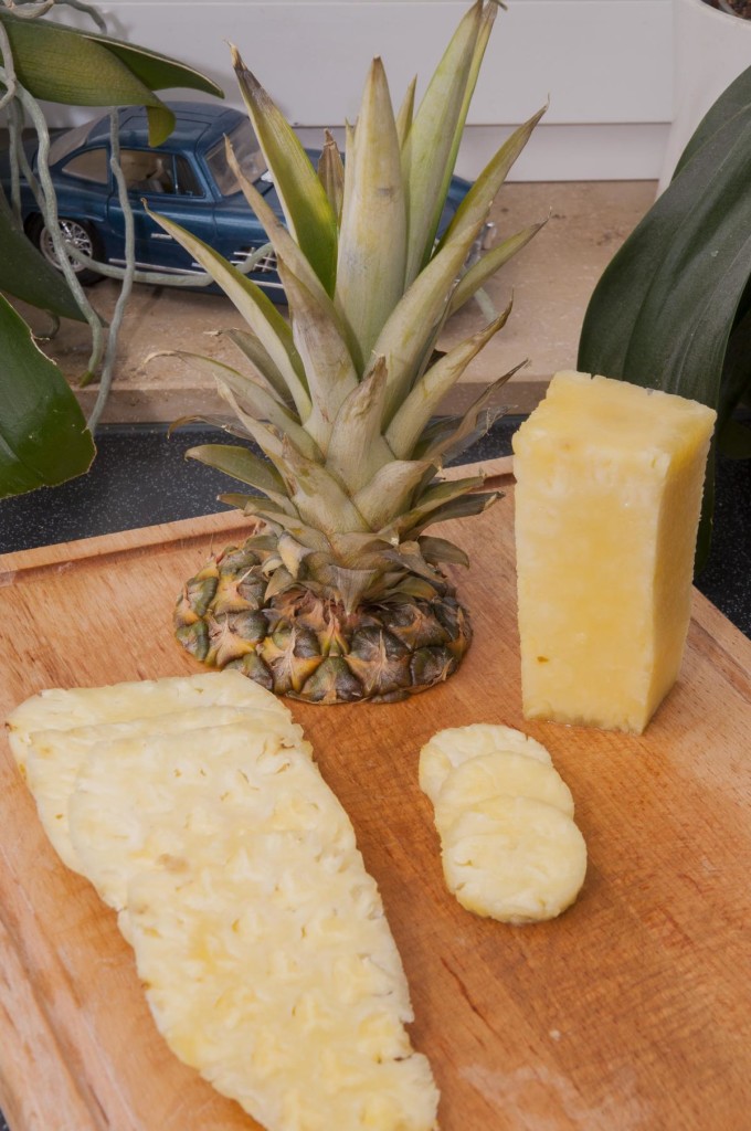 Mise en place - Ananas Scheiben