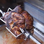Brathähnchen von der Rotisserie
