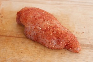 Hähnchenbrust mit Texas Chicken gewürzt