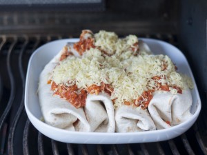 Pulled Chicken Burrito in Auflaufform