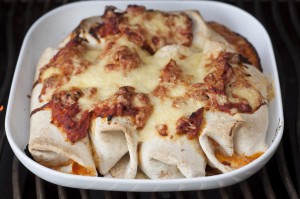 Pulled Chicken Burrito überbacken