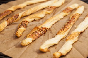 fertige Crostini auf dem Grill