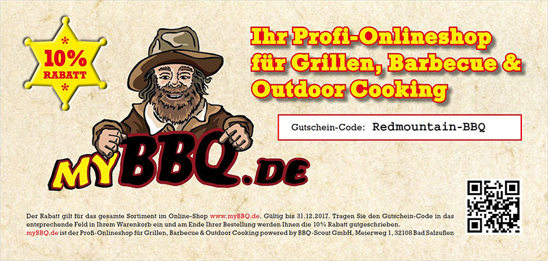 Redmountain BBQ Erkelenz mybbq.de Gutschein