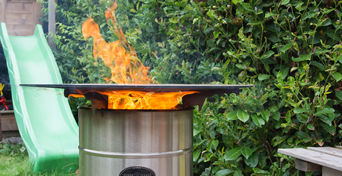 Redmountain BBQ Erkelenz Feuerplatte für die Pyron Feuersäule von Feuerhand Header