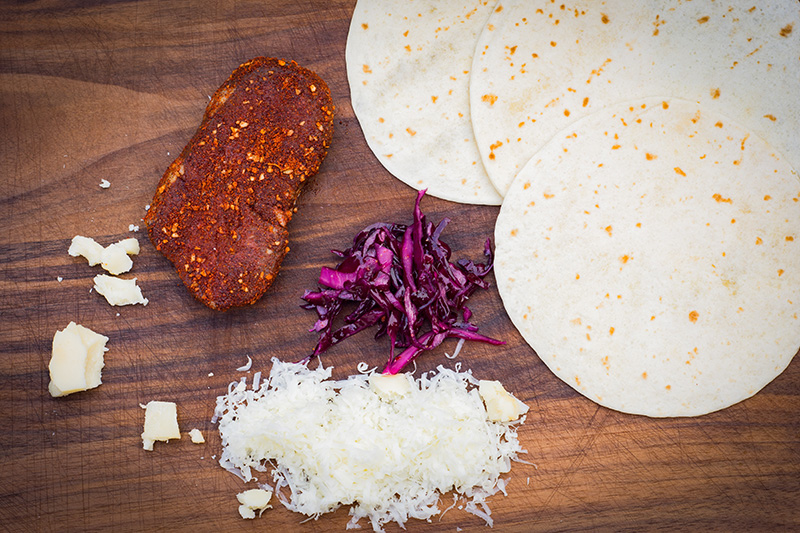 Redmountain BBQ Grillkurse Erkelenz Tacos mit Steak und Rotkohlsalat Zutaten